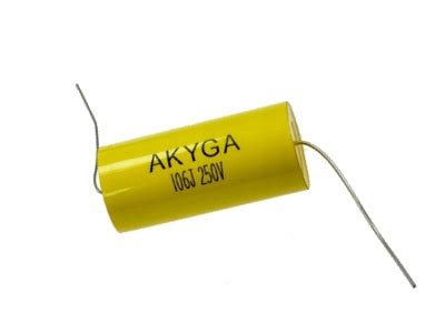 KONDENSATOR axialny MKT 10uF 250V 5% Akyga - 7829493223 - oficjalne ...