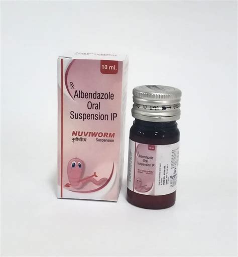 Nuviworm Liquid Albendazole Oral Suspension Ip Packaging Size Ml