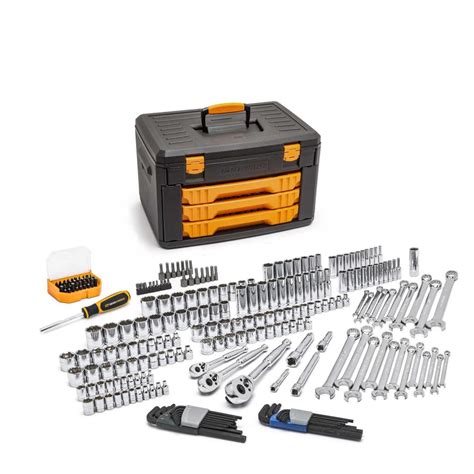 219 Pc. Mechanics Tool Set in 3 Drawer Storage Box