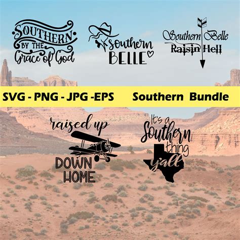 Southern SVG Southern 25 SVG Bundle Southern Silhouette | Etsy