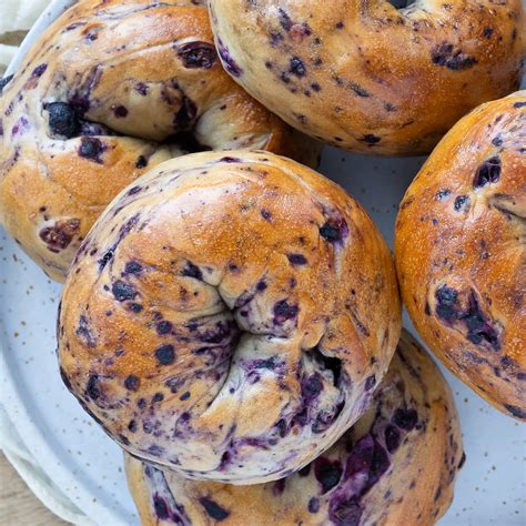 Blueberry Bagels New York Bagels Easy And Delicious