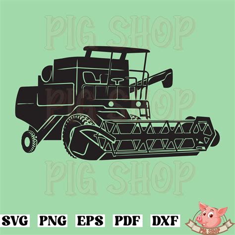 Combine Harvester 3 Svg Wheat Harvester Svg Combine Svg C Inspire