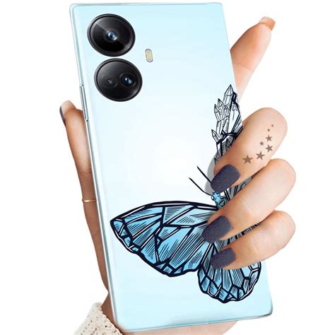 Etui Do Realme 10 Pro 5G Wzory Motyle Butterfly Barwne Obudowa