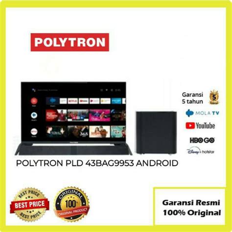 Jual Polytron Led Smart Android Tv Sound Bar Digital Pld