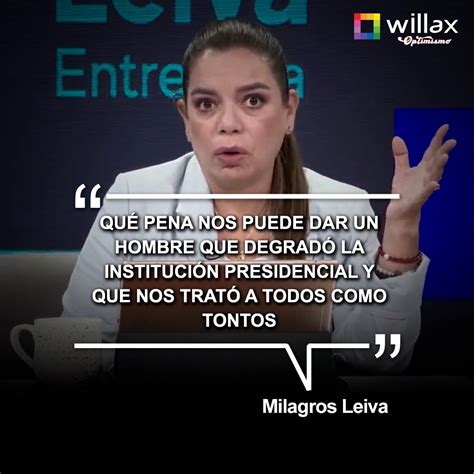 Willax Televisi N On Twitter Milagrosleivaentrevista Milagros