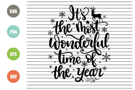 Its The Most Wonderful Time Of The Year Svg Christmas Svg Png Dxf So Fontsy