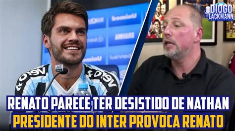 PROVOCAÇÃO CHEGOU AO GRÊMIO A SITUAÇÃO DE NATHAN NO GRÊMIO SÓ PIORA