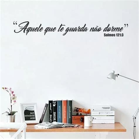 Adhesivo de pared con frases bíblicas con salmos 100 cm x 20 cm