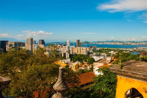 Brazil Rio De Janeiro Santa Teresa Neighbourhood Top View Of The