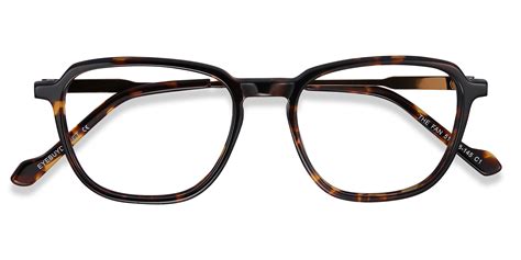 The Fan Square Tortoise Full Rim Eyeglasses Eyebuydirect Canada