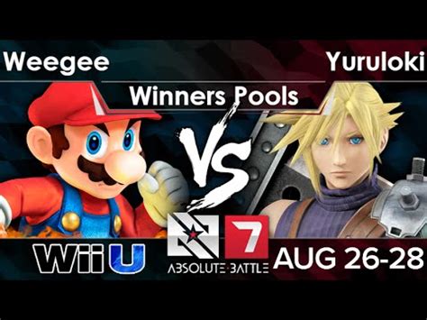 AB7 Weegee Mario Vs Yuruloki Cloud Winners Pools Smash 4 YouTube