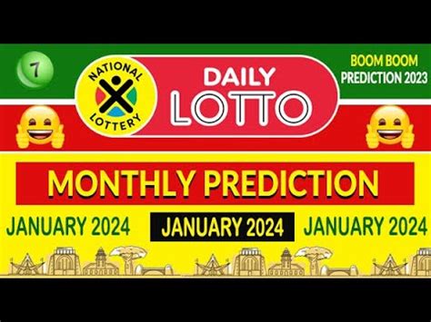 January 2024 SA Daily Lotto Prediction I Monthly Prediction I SA Daily