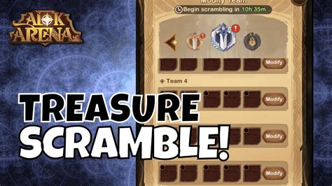 COMMON TREASURE SCRAMBLE TEAMS FURRY HIPPO AFK ARENA YouTube