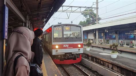 Live Trip Kereta Naik Krl Pagi CommuterLine Rangkasbitung Kejar Kereta