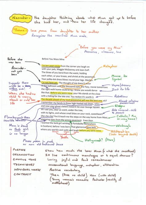 How To Annotate A Poem Gcse