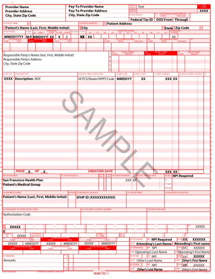 Sample Ub Form Completed Fill Online Printable Off