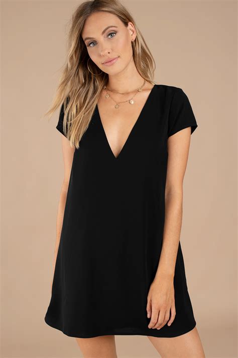 V Neck Shift Dress