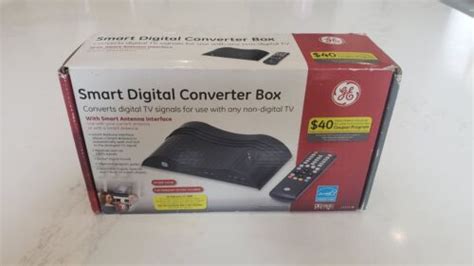 NEW GE Smart Digital Converter Box W Remote 23333 EBay