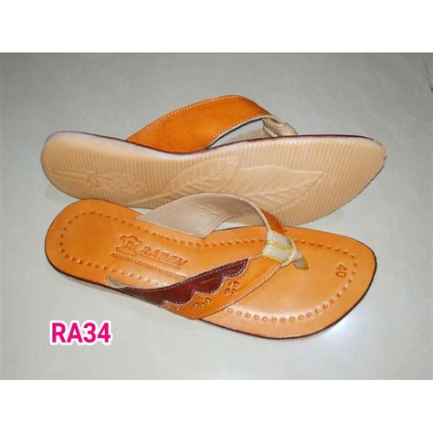 Jual SANDAL KULIT WANITA MODEL JEPIT ASLI HANDMADE MAGETAN SANDAL KULIT