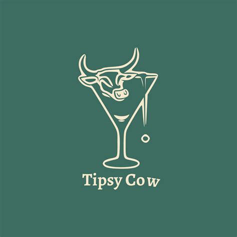 My First Logo Tipsy Cow Concept Rlogodesign