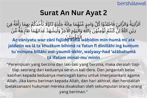 Tafsir Surat An Nur Ayat 2: Larangan Allah SWT Terhadap Zina dan ...