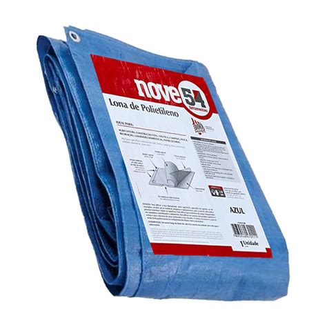 Lona Encerado Polietileno 7 X 4 Azul 100 Micras Nove54 Shopee Brasil