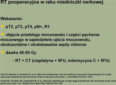 Rola Radioterapii Uzupe Niaj Cej Po Leczeniu Operacyjnym Nowotwor W