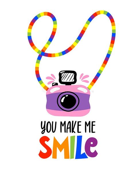 You Make Me Smile Funny Hand Drawn Text Happy Pride Month Lgbtq