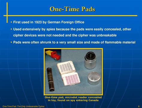 One-Time Pad The Only Unbreakable Cipher - ppt download