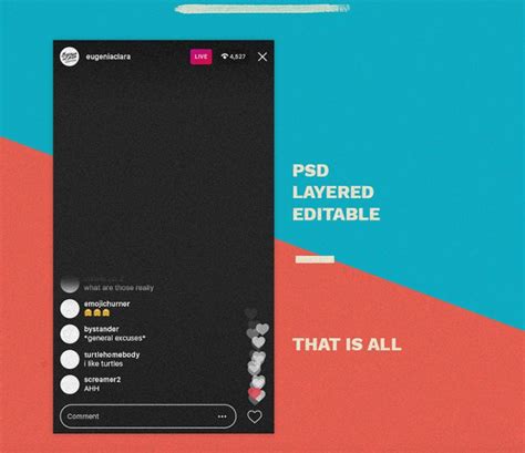 Free Instagram Live Mockup Psd Psfiles