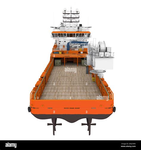 Platform Supply Vessel Ship Isolated Stock Photo - Alamy