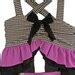 Sale Lisa Bikini In Black Gingham And Magenta Size 2 10 Markdown Etsy