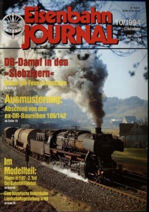 Eisenbahn Journal Heft 10 1994 DB Dampf In Den Siebzigern Buch