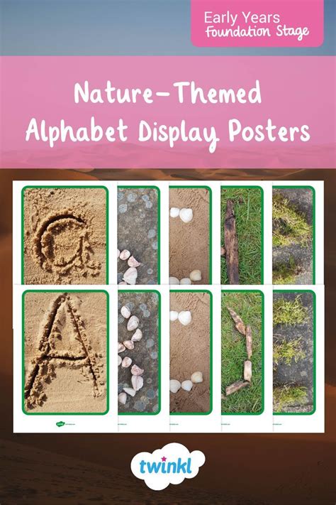 Nature Themed Alphabet Display Posters