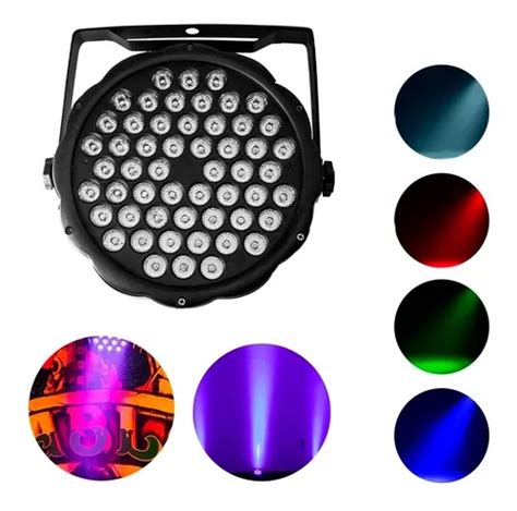 Canhao Refletor Par Led Leds W Real Rgb Dmx Jogo Luz Frete Gr Tis