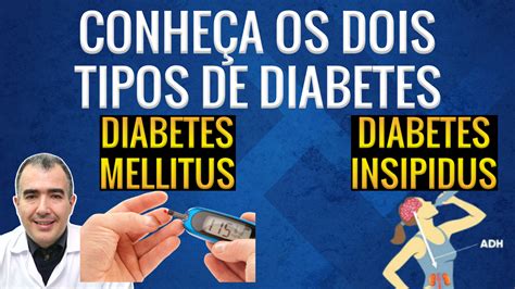 Conheça os Dois Tipos de Diabetes Diabetes Mellitus Muito açúcar