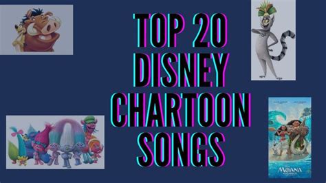 Top 20 Disney Cartoon Songs Cartoon Songs Disney Cartoons Songs