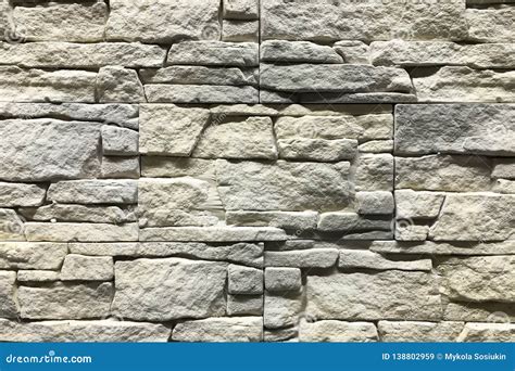 Stone Wall with Rectangle Stones Interior Craft Design Stock Image - Image of concrete, accuracy ...