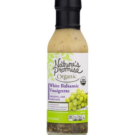 Natures Promise Dressingdipmarinade Organic White Balsamic Vinaigrette 12 Oz Instacart