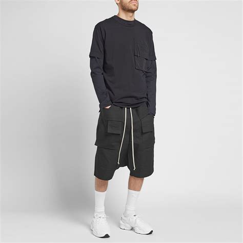 Rick Owens DRKSHDW Creatch Cargo Pods Short Black END GB