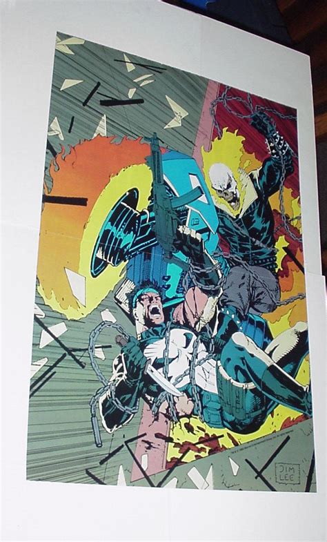 Punisher Vs Ghost Rider Poster By Jim Lee On Ebid United States