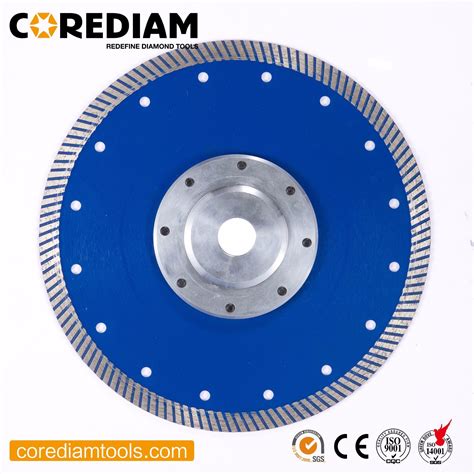 Sinter Hot Pressed Turbo Diamond Saw Blade For Cutting Granite Marble