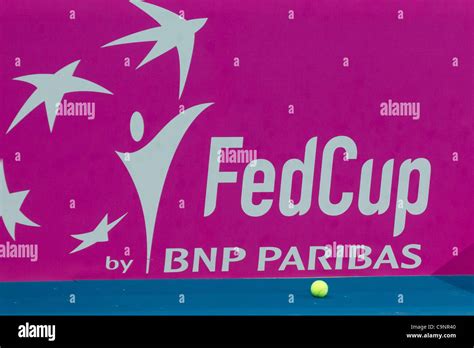 fed cup logo pictured   fed cup tennis practice  stuttgart