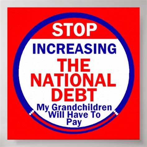 National Debt Poster Zazzle