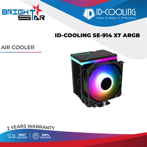 ID Cooling SE 914 XT ARGB CPU Cooler Lazada