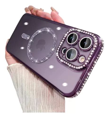 Funda De Galvanoplastia Con Magsafe Brillantina Para Iphone Mercadolibre