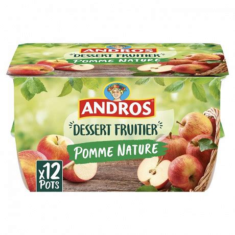 Andros Dessert De Pomme Nature X G