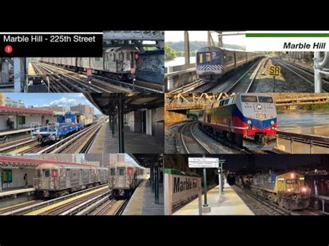 1 Train Metro North Railroad Hudson Line And CSX Action At Marble