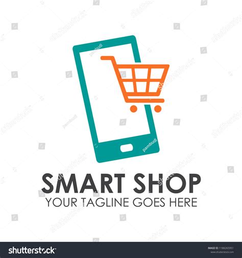 Smart Shop Vector Logo Template Stock Vector Royalty Free