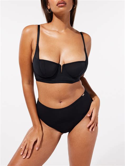 See Thru U High Waist Bikini Knickers In Black Savage X Fenty Uk